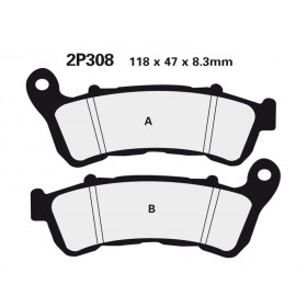 Plaquette de frein Nissin 2P308ST sinter