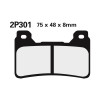 Plaquette de frein Nissin 2P301ST sinter