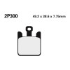 Plaquette de frein Nissin 2P300ST sinter