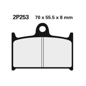 Plaquette de frein Nissin 2P253NS semi-metallique 