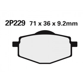 Plaquette de frein Nissin 2P229GS semi-metallique 