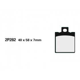 Plaquette de frein Nissin 2P282NS semi-metallique 
