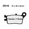 Plaquette de frein Nissin 2P218GS semi-metallique 