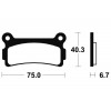 Plaquettes de frein TECNIUM MA136 organique