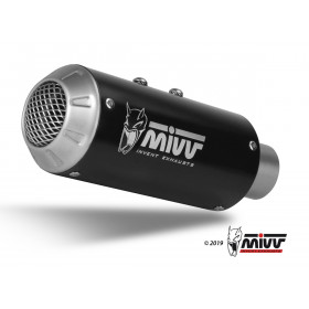 Silencieux MIVV MK3 Steel Black/casquette inox Kawasaki ZX6R 636