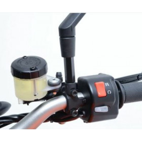 Réhausses de rétroviseur R&G RACING M10 x 1,50 x 12 - longueur 45mm noir