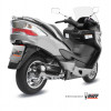 Ligne complète MIVV Urban inox brossé/abs noir Suzuki Burgman 400