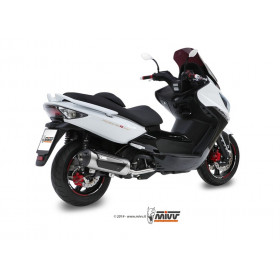 Ligne complète MIVV Urban inox brossé/abs noir Kymco Xciting 500