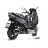 Ligne complète MIVV Urban catalysée inox brossé/abs noir Kymco Xciting 400
