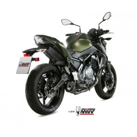 Ligne complète MIVV Delta Race inox silencieux inox noir/casquette carbone Kawasaki Z650