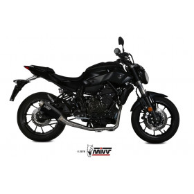 Ligne complète MIVV GP Pro Inox silencieux inox Black Satin/casquette inox Yamaha MT-07