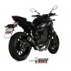 Ligne complète MIVV GP Pro Inox silencieux inox Black Satin/casquette inox Yamaha MT-07