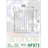 Filtre à huile HIFLOFILTRO HF973 Suzuki