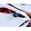 Tampons de protection R&G RACING Aero noir (sans perçage) MV Agusta F4 1000R