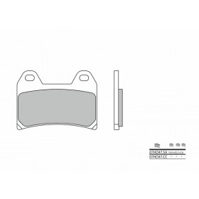 Plaquettes de frein BREMBO 07HO47CC organique Honda CB400