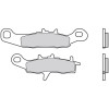 Plaquettes de frein BREMBO 07KA22SD métal fritté