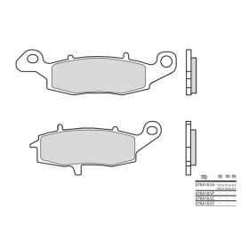 Plaquettes de frein BREMBO 07KA18LA métal fritté Kawasaki ER5