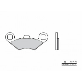 Plaquettes de frein BREMBO 07PO02SD métal fritté