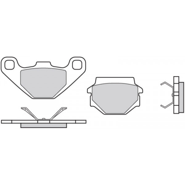 Plaquettes de frein BREMBO 07BB0708 organique