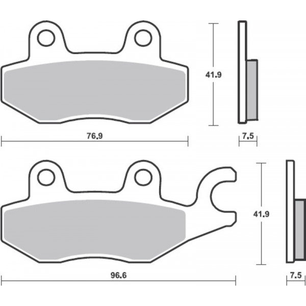 Plaquettes de frein BREMBO 07KA31SA métal fritté