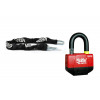 Kit antivol Vector chaîne 1,10m + cadenas/bloque-disque MiniMax Alarm+ 