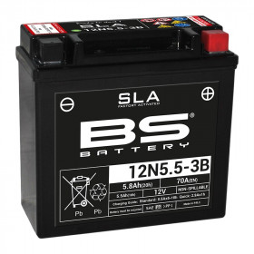 Batterie BS 12N5.5-3B sans entretien activée usine