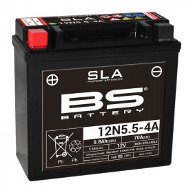 Batterie BS 12N5.5-4A sans entretien activée usine