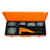 Pince à riveter BETA TOOLS avec assortiment de 700 rivets en aluminium