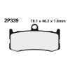 Plaquette de frein Nissin 2P339ST sinter