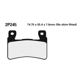 Plaquette de frein Nissin 2P245ST sinter