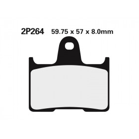 Plaquette de frein Nissin 2P264ST sinter