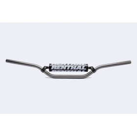Guidon Ø22,2mm avec barre RENTHAL Classic Replica Chad Reed High titane/mousse noire
