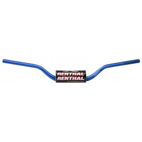Guidon Ø28,6mm sans barre RENTHAL Fatbar® McGrath short KTM bleu / mousse noire