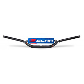 Guidon Ø 28,6 SCAR X² Evolution RC Style avec barre mousse bleu