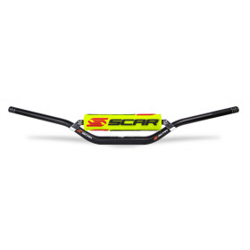 Guidon Ø 28,6 SCAR X² Evolution RC Style avec barre mousse jaune