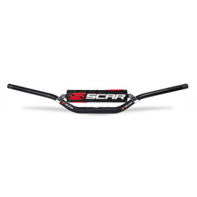 Guidon Ø 28,6 SCAR X² Evolution Villopoto/Stewart avec barre mousse noir