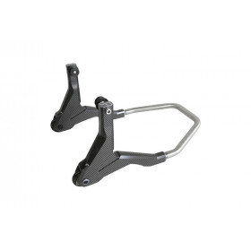 Béquille de stand arrière LIGHTECH support rouleaux - carbone