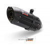 Silencieux MIVV Suono inox brossé noir/casquette carbone Honda