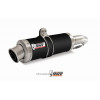 Silencieux double MIVV GP inox brossé noir Aprilia RSV1000
