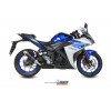 Silencieux MIVV GP inox noir/casquette inox Yamaha YZF R3