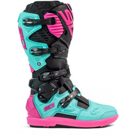 Bottes SIDI Crossfire 3 SRS - noir / Menthe / rose