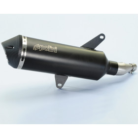 Silencieux POLINI Maxi-Scooter alu noir/casquette alu Honda SH300I