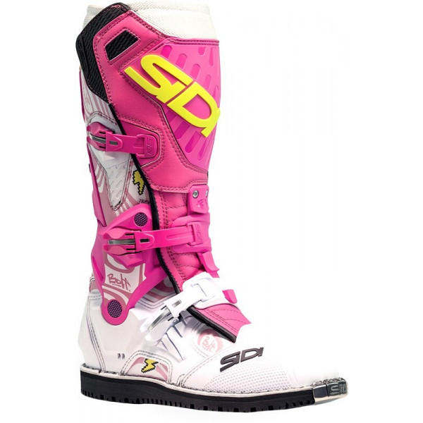 Bottes SIDI Crossair HD Billy Bolt Special Edition - blanc / rose