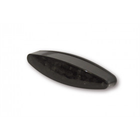 Feu arrière LED HIGHSIDER pro - Little Number1 - noir/fumé - avec éclairage de plaque - 1 pièce