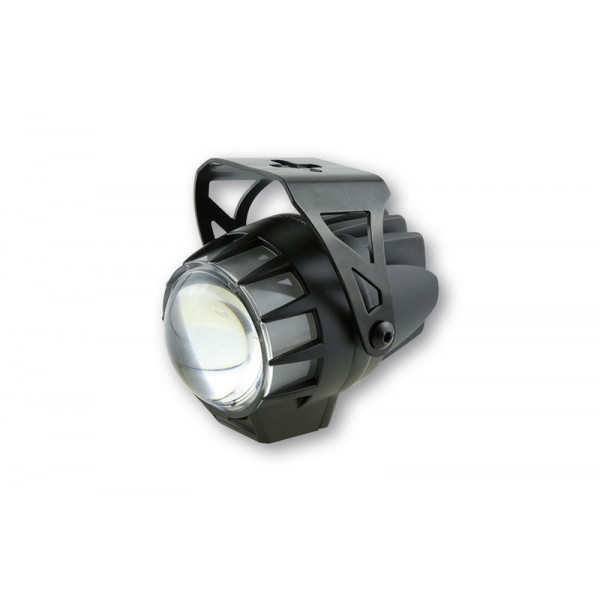 Feu avant LED HIGHSIDER pro Dual-Stream - 45 mm - homologué E - noir - à l'unité
