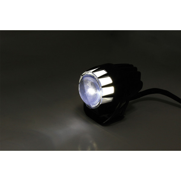 Feu avant LED HIGHSIDER pro Dual-Stream - 45 mm - homologué E - noir - à l'unité