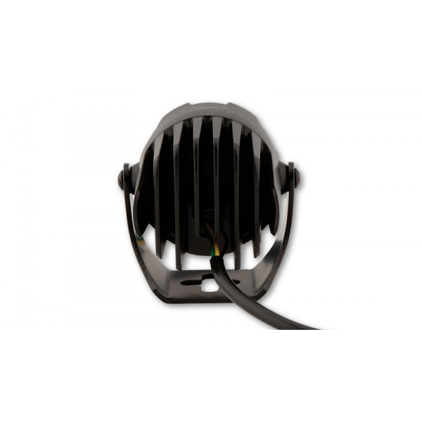 Feu avant LED HIGHSIDER pro FT13-High - homologué E - noir - à l'unité