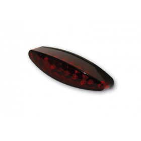 Feu arrière LED HIGHSIDER pro - Little Number1 - noir/rouge - avec éclairage de plaque - 1 pièce
