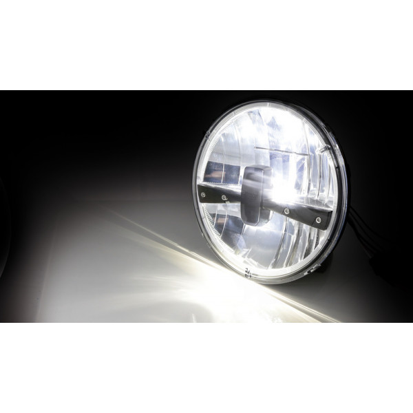 Insert de phare LED HIGHSIDER pro Type 3 - 7 pouces - homologué E - noir