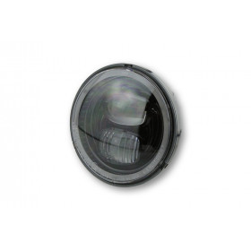 Insert de phare LED HIGHSIDER pro Type 7 - 5 3/4 pouces - avec feu de stationnement - rond - homologué E - noir